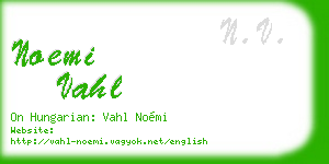 noemi vahl business card